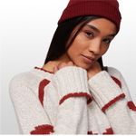 Smartwool  CHUP Qo’a Patterned CREWNECK Sweater Cream Red Wool Blend S Photo 10