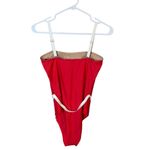 Summersalt  Women’s Sz 6 Oasis One Piece Swim Suit Red Belted Photo 8