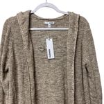 Sonoma Women's Sweater Goods for life Size L Brown Hoodie Open Cardigan Photo 2