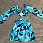 Princess Polly  | Dominique Mini Dress Blue Multi small boho new with tags Photo 1