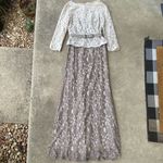 Adrianna Papell  Lace Long Sleeve Gown Photo 10