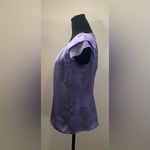 Dress Barn - Purple Cap Sleeve Scoop Neck Blouse Size S Photo 1