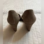 Antonio Melani  Chance Nude Suede D'Orsay Wedges NWOB Photo 4