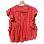 Ramy Brook Coral Tiered Ruffle Lace Trim Crochet Resort Boho Shirt Women Size S Photo 1