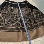 Pendleton  Paisley Print Midi Skirt Cotton Silk Blend Brown Tan Women’s Size 8 Photo 5