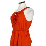 Maeve Anthropologie Terrasina Sleeveless Tiered Ruffle Mini Dress Orange Size XS Photo 3