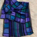 Oscar de la Renta OSCAR DE LA RANTE Colorful Striped Scarf 100% silk brand new length 52” wide 11” Photo 5