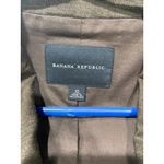 Banana Republic  Linen Blend Blazer Chocolate Brown Size 10 Photo 2