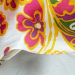 Caroline Constas Bardot Maxi Dress Orange Floral Paisley Puff Sleeve Boho Medium Photo 6