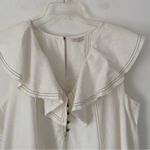 Pilcro  Ruffle V-Neck Shift Dress size XL creamy White Photo 5