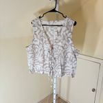 Loft  Lou & Grey NWT Jungle Linen Cotton Wide Leg Crop Pant & Tie Front Tank XXL Photo 4