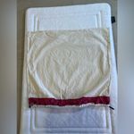 Tory Burch Canvas Drawstring Dust Bag 21" x 22" Metal Logo Charm Off White, Pink Photo 1