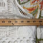 Free People size small white Twice As Nice gauze high low tunic top buttons back Photo 7