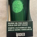 Starbucks  keychain X Wicked Pleated Glow in the Dark Elphaba Witch accessory New Photo 1