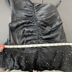 Betsey Johnson Vtg  Evening Sz 6 Silk Dress Whimsigoth Tiered Bling Sexy Ruched Photo 14