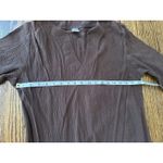 Baja Blue Swim Coverup 100% Cotton‎ Gauzy Brown Sequin Detail Size Large Beach Photo 6