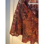 Chico's  Drape Jacket Med/Large Floral Lace Dolman Sleeve Boho Whimsigoth Fall Photo 1