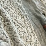 A pea in the pod Maternity Gray Cardigan with Lace Detail Size Medium Photo 7