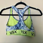 Victoria's Secret Victoria’s Secret Blue Tie Dye Neon Sports Bra Photo 6