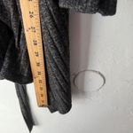 Signature Studio  XL Gray Ribbed Knit Duster Cardigan Long‎ Sleeve Belted Career Photo 7