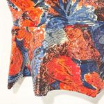 Anthropologie WOLVEN by  Size 12 Red Blue Sequined Peplum Top Photo 2