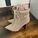 Steve Madden Illisa Rhinestone Lace Up Booties Size 7.5 Photo 1