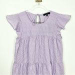 LULUS PERFECT PICNIC Gingham Tiered dress Purple Photo 4