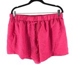 SheIn  Curve Womens Pink Drawstring Elastic Waist Shorts Crinkled 2XL Photo 0