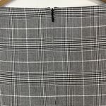 H&M  Glen Plaid Dress Womens Sz 10 Black White 3/4 Sleeve Boat Neck Preppy Career Photo 4