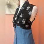 Pretty Good Authentic early 90s Vintage floral grunge Cottagecore denim floral dress NWT S Photo 5