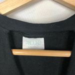 Abound  Black Distressed Cutout V-Neck Tie Front Tank Top S Photo 3