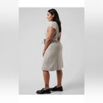 Athleta Newport Wrap Dress City Stripe Black/Sea Salt Size XS Athletic Comfort Photo 6