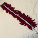 NWT Angelas Designs one of a kind hand crocheted burgundy loopy boa scarf 82” Black Photo 2