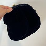 Vintage Black Velvet Gold Clasp Clutch Purse 9x9.5 inches Photo 2