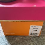 Kate Spade Chance Flat Side Sandals (8.5M) Rhinestone Embellished Denim Leather Photo 5