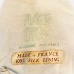 Christian Dior Rare 60s Vintage  Leather Gloves Silk Lined Sz Small Ivory Cream Photo 10