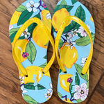 Vera Bradley  NWOT Aloha Lemon Grove  Flip Flops size 5/6 Photo 0