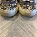 Jimmy Choo  Women’s Bells Snakeskin Silver & Natural High Top Sneakers - Size 38 Photo 6