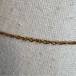 Vintage Gold Tone Faux Ruby Rhinestone Necklace Womens Costume Jewelry Photo 3