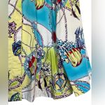 George Simonton Womens Jacket Large Nautical Bahamas Vacation Beach Travel Maps Blue Photo 2