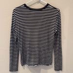 ZARA  W&B Collection Jersey Kint Striped Tee Size Medium Photo 5