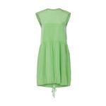 Tibi  Eco Cape Green Silk Sleeveless Crew Neckline Zippers Shift Dress Size 6 Photo 15