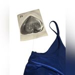 XOXO NWT  Blue Satin Dress – Vintage Y2K Silky Fit | Sz M with Original Tags Photo 2