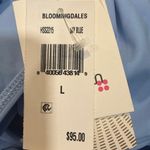 Lemlem  Sky Blue Lena Diamond Jacquard String Bikini Bottoms Sz L NWT Photo 8