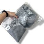 Hat Attack NWT Lodge Loop Light Grey Soft Ribbed Thick Knit Scarf One Size Gray Photo 5