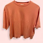 Vince Cute  peach pima cotton boxy wide sleeve t-shirt large Photo 4
