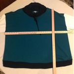 Talbots 3X T by green Blue White Pullover Funnel Neck Tunic Knit Top New Photo 7