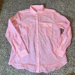 Gap  Pink Snake Print Button Down Shirt Women's Size M Long Sleeve Casual Top Photo 0