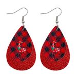 NWT Plaid Holiday Reindeer Earrings Photo 0
