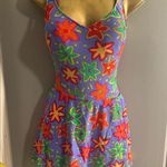 Red and Purple One Piece Swimsuit with Cover up Skirt Size M Photo 10
